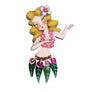LaliBlue :  Tiki : Hula Girl Brooch