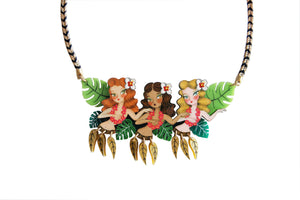 LaliBlue :  Tiki : Hula Girls Necklace [PRE-ORDER]