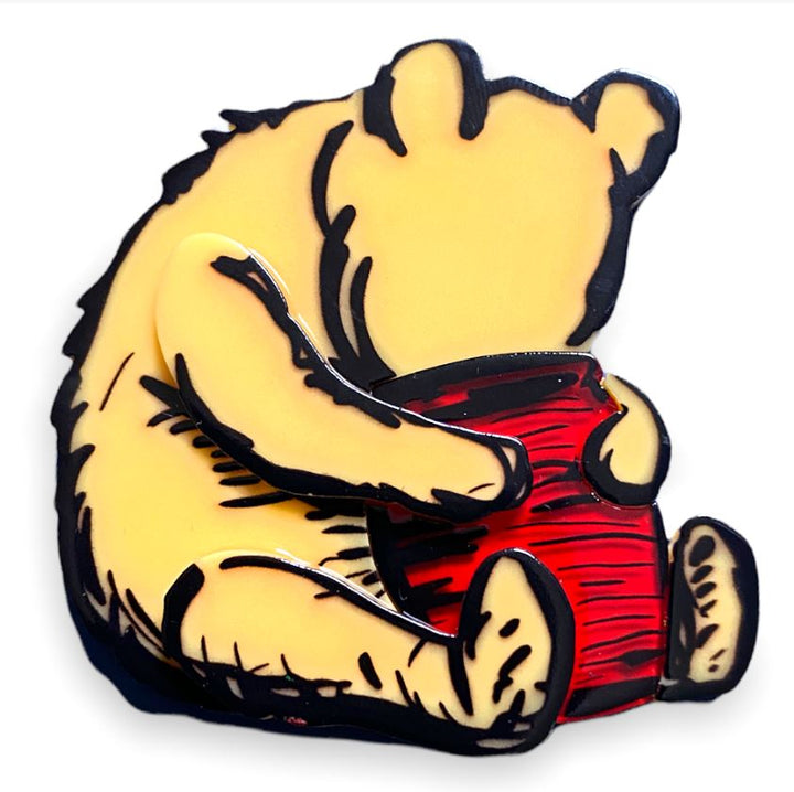 Lipstick & Chrome : Winnie-the-Pooh : Silly Old Bear Brooch