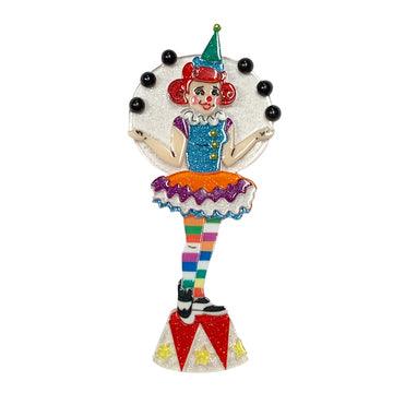 Lipstick & Chrome : Circus : The Juggle is Real Clown Circus Brooch
